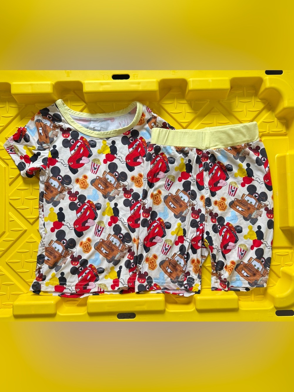Kids Bamboo Disney Cars Pattern Pajama Set
